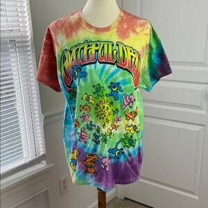 Grateful Dead Spiral Dancing Bears Tie-Dye Tee